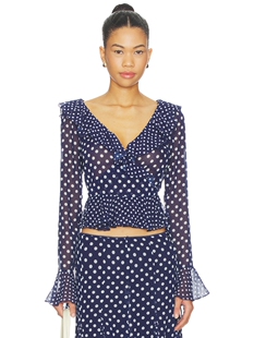 MALLORCA revolve小众新款 RUFFLE 上装 WRAP GUIZIO