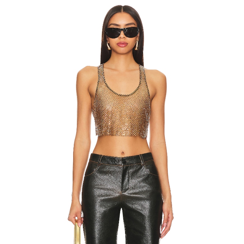 CULTNAKED CHOCO STARDUST 短款上装revolve时尚小众新款