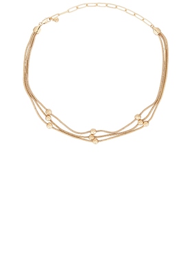 Ettika MOLTEN SNAKE 链式项链 金属金色REVOLVE小众新款