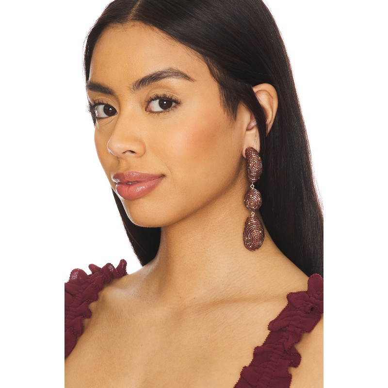 Susana Vega LAPIS 耳饰 砖红色REVOLVE小众新款