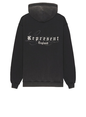 REPRESENT Legacy Overprint Hoodie 黑色REVOLVE小众新款