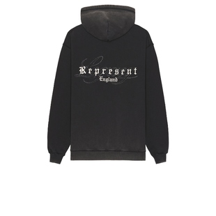 REPRESENT Legacy Overprint Hoodie 黑色REVOLVE小众新款