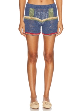 All That Remains NOVA 短裤 蓝色 美式休闲风REVOLVE小众新款