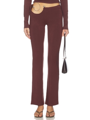 1XBLUE SPIRAL 长裤 revolve小众新款 棕色