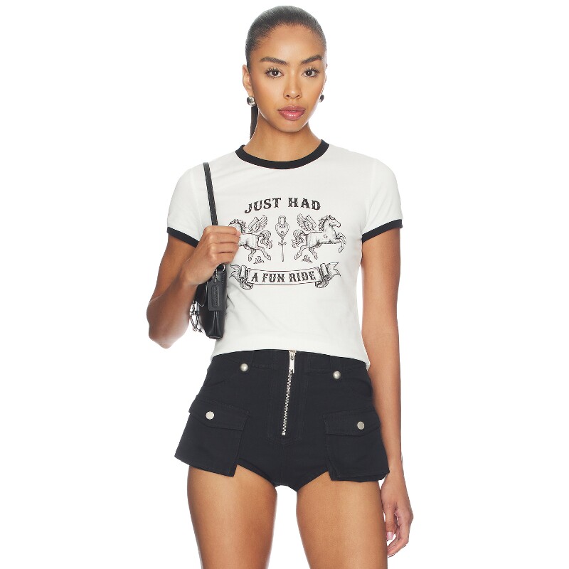 Markgong FUN RIDE PRINTED T恤 26早秋新品 revolve小众新款图片