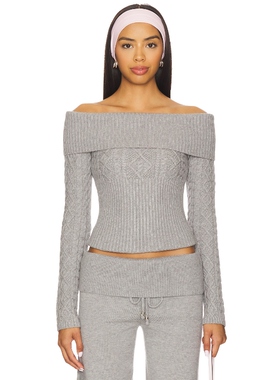 Frankies Bikinis JAZZ CABLE KNIT 毛衣REVOLVE小众新款冬季保暖