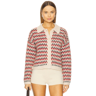 Stitches & Stripes ATLA 开衫 奶油色REVOLVE小众新款冬季保暖