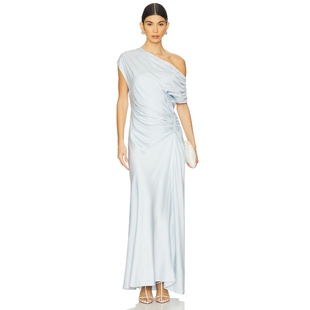 A.L.C. BlueREVOLVE 单肩超长针织连衣裙保暖Baby