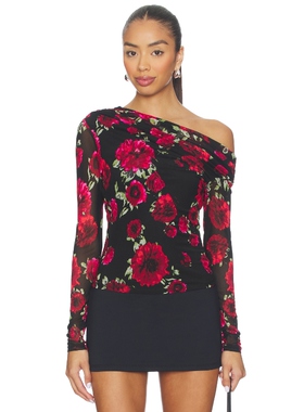 AFRM BARRY 长袖上装 黑色 y2k辣妹风REVOLVE小众新款