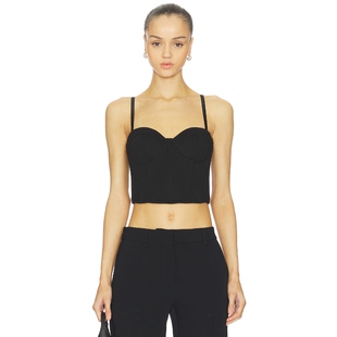 fleur du mal TERRY 短款 HAMPTONS 上衣 黑色REVOLVE小众新款