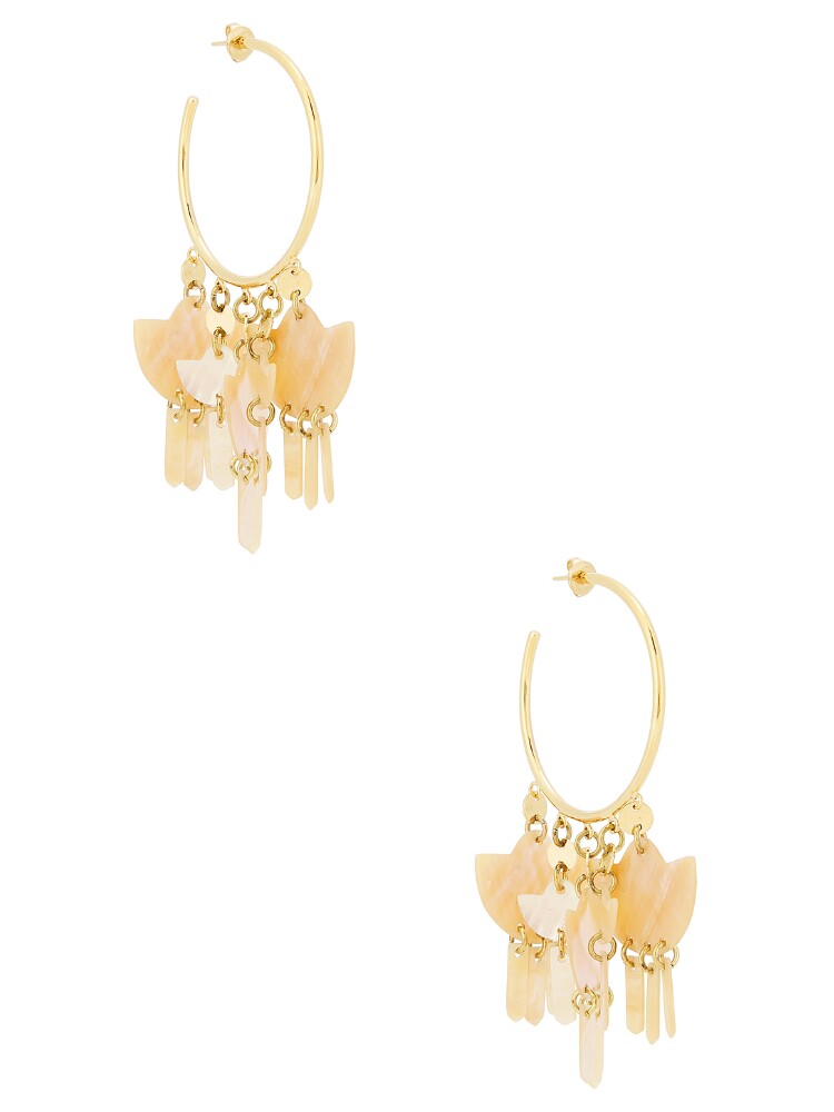 Isabel Marant YUE LARGE HOOP 耳饰 revolve小众新款 金属金色