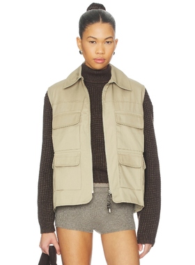 Milkwhite 背心 米色 运动复古风REVOLVE小众新款