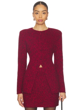 ET OCHS MISCHA 开衫 红色REVOLVE小众新款