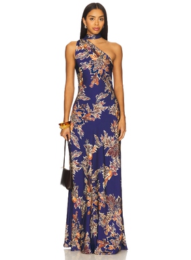 [春季新品]HEMANT AND NANDITA DRESS 长裙 藏青色REVOLVE小众