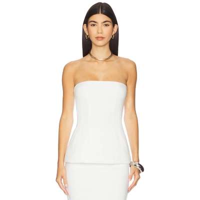 Nookie CAROLINE 无带上装 象牙白 y2k辣妹风REVOLVE新款