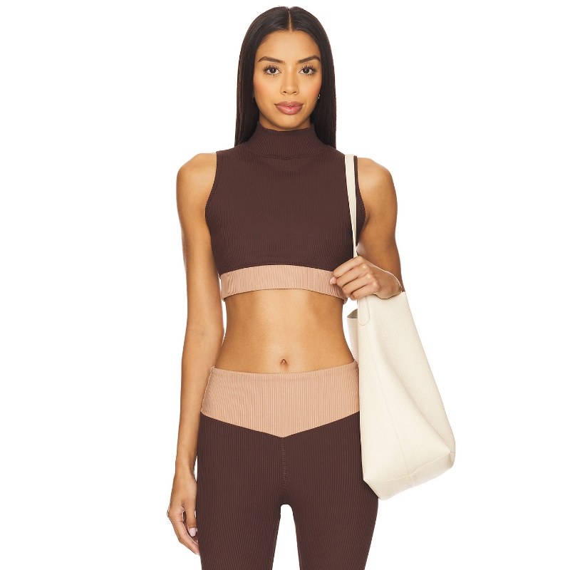 YEAR OF OURS BODHI 运动胸罩 巧克力色 运动复古风 REVOLVE小众