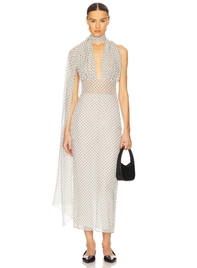 Helsa SCARF 裙子 白色静奢风老钱风REVOLVE小众新款