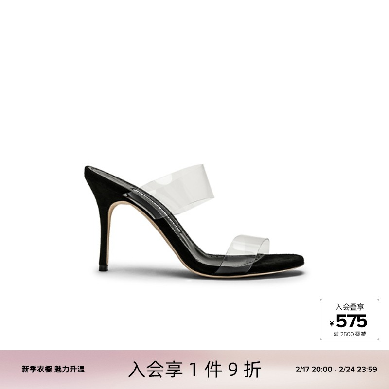 Manolo Blahnik PVC SCOLTO 90 凉鞋FWRD时尚小众新品