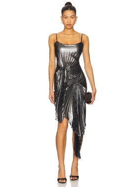 Georgia Hardinge 金属质感连衣裙 金属银色REVOLVE