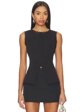 [冬季内搭]MORE TO COME MONICA 上装黑色辣妹风REVOLVE小众新款