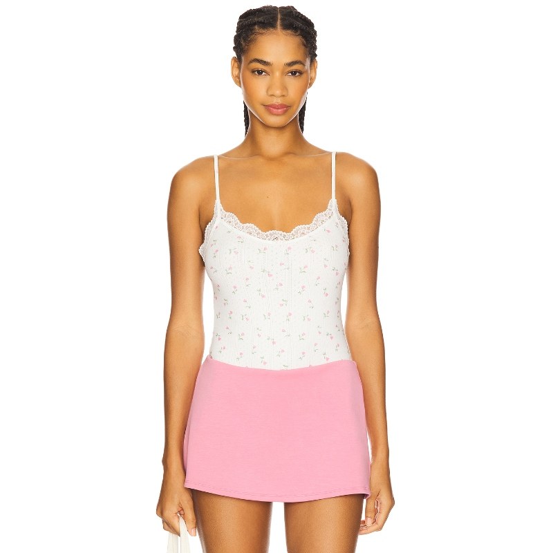 For Love & Lemons 爱柠檬 ELLIANA 紧身服 白色 REVOLVE小众新款,女装/女士精品,连体衣/裤,淘宝优惠券,粉丝福利购,淘宝优惠卷