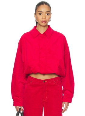 LIONESS KENNY BOMBER 夹克 红色 运动复古风REVOLVE小众新款