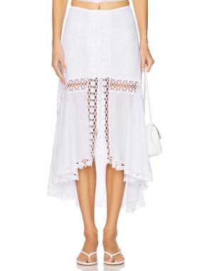 [春季新品]Charo Ruiz Ibiza CLAIR 半身裙 白色REVOLVE小众新款