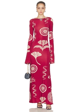 Cala de la Cruz AMAY 裙子 红色REVOLVE小众新款