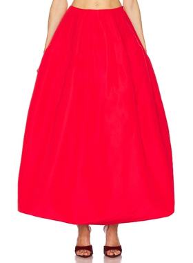 [冬季新品] Cult Gaia 长款半身裙红色性感REVOLVE小众新款