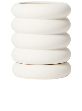 Areaware STACKING PLANTER MINI TALL 花盆 白色REVOLVE小众新款