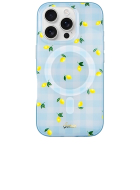 Sonix Iphone 16 Pro Case in Lemon Gingham 蓝色REVOLVE小众新