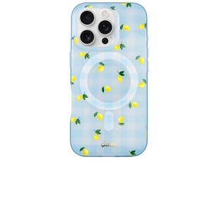 Sonix Iphone 16 Pro Case in Lemon Gingham 蓝色REVOLVE小众新