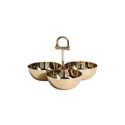 The Favorites The Equestrian Trio Condiment Set  金属金色 R