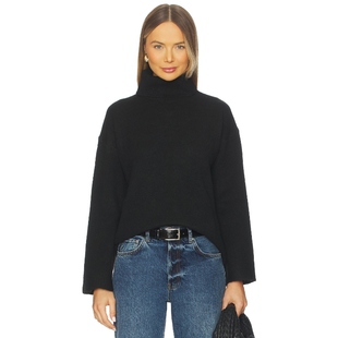 ALL 新品 THE WAYS 针织上衣内搭REVOLVE 毛衣黑色高领长袖 冬季