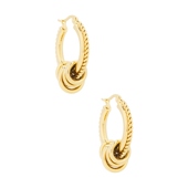 petit 耳饰金属金色REVOLVE小众新款 moments MENDOZA