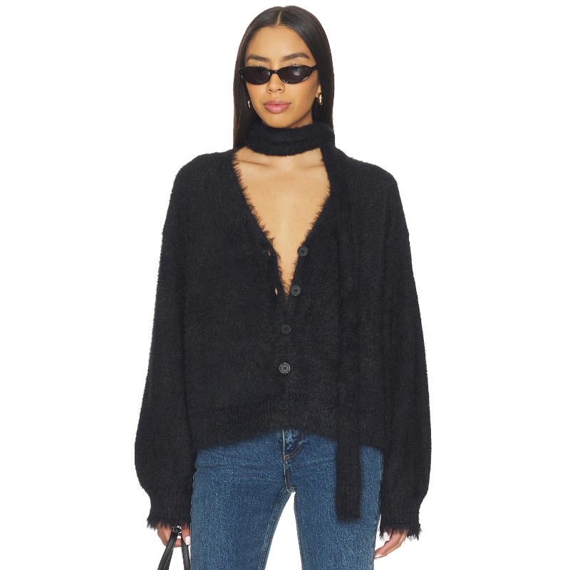 MORE TO COME Sunniva Sweater 黑色REVOLVE小众新款