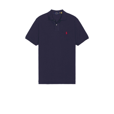 [秋冬保暖]Polo Ralph Lauren藏青色Polo衫翻领通勤风上装REVOLVE