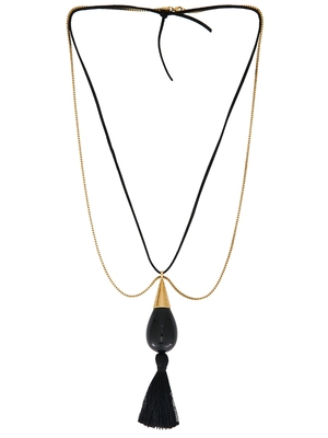 Heaven Mayhem MARLOW 垂褶项链 revolve小众新款 Metallic Gold,