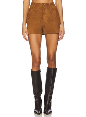 CAMI NYC TRAVIS 短裤 干邑白兰地色 美式休闲风REVOLVE小众新款