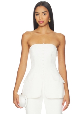 [冬季内搭]SANS FAFF MARAIS 无带上装白色辣妹风REVOLVE小众新款