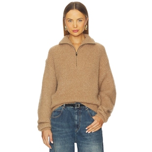 [冬季新品]Isabel Marant Etoile毛衣复古半拉链上衣REVOLVE保暖