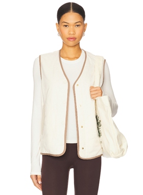 [春季新品]Varley LORI 马甲 奶油色运动复古风REVOLVE小众