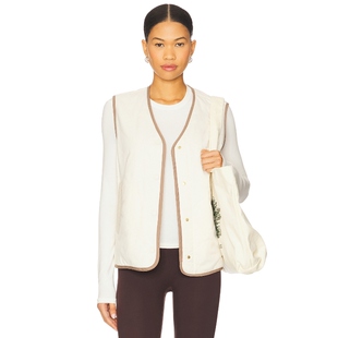 [春季新品]Varley LORI 马甲 奶油色运动复古风REVOLVE小众