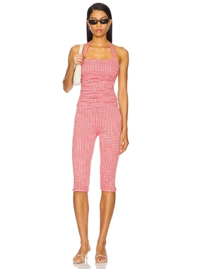 MORE TO COME Brea Capri Set 红色美式休闲风REVOLVE