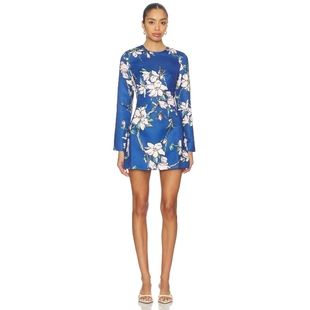 蓝色REVOLVE小众新款 LEO 裙子 ALIZA LIN