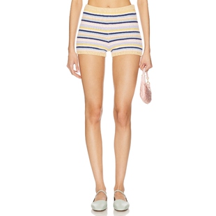 Lovers and Friends 短裤棕黄色美式休闲风REVOLVE