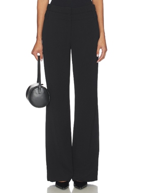 Veronica Beard Tonelli Pant With Double Waist 黑色 美式休闲