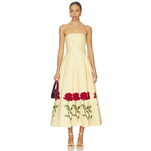 黄色REVOLVE小众新款 LEO 裙子 KAITY LIN