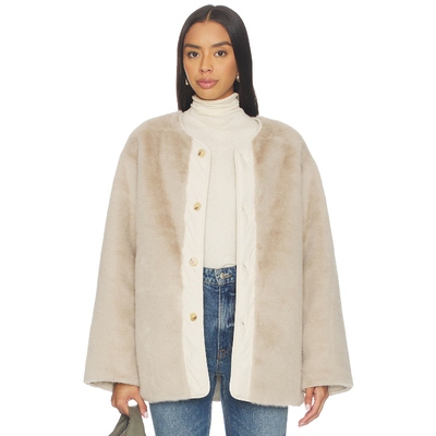 Sanctuary Reversible Fur Liner 奶油色 美式休闲风REVOLVE小众