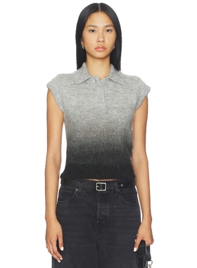 ALIGNE LEXI 针织POLO衫 y2k辣妹风REVOLVE小众新款